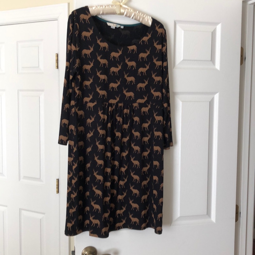 Boden black deer tunic